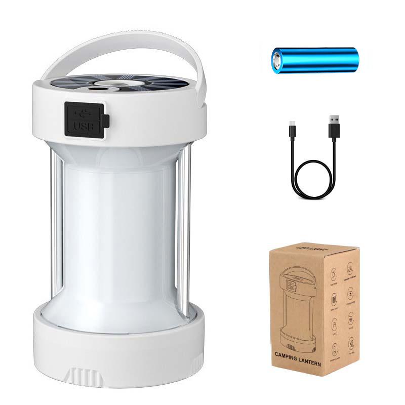 New outdoor camping light Type-C emergency light multifunctional tent solar rechargeable LED strong light camping light