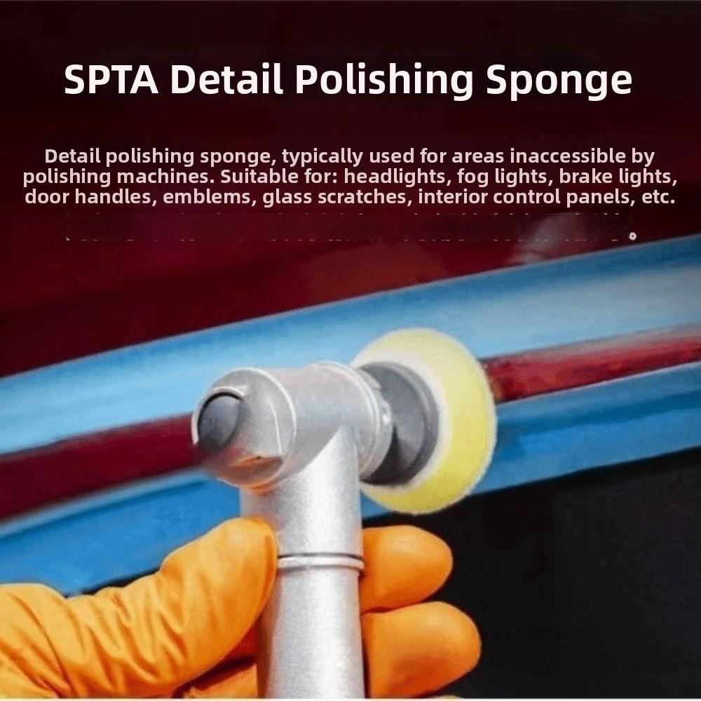 Round Shape Foam Buffing Pad Metal Shank Sponge Polishing Wheel Cleaning Accessories