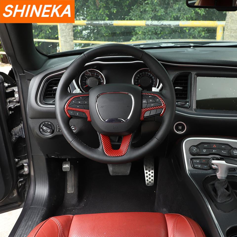Car Steering Wheel Decoration Cover for Dodge Challenger/Charger 2015+ for Durango 2014+ for Jeep Grand Cherokee SRT8 2014-2018