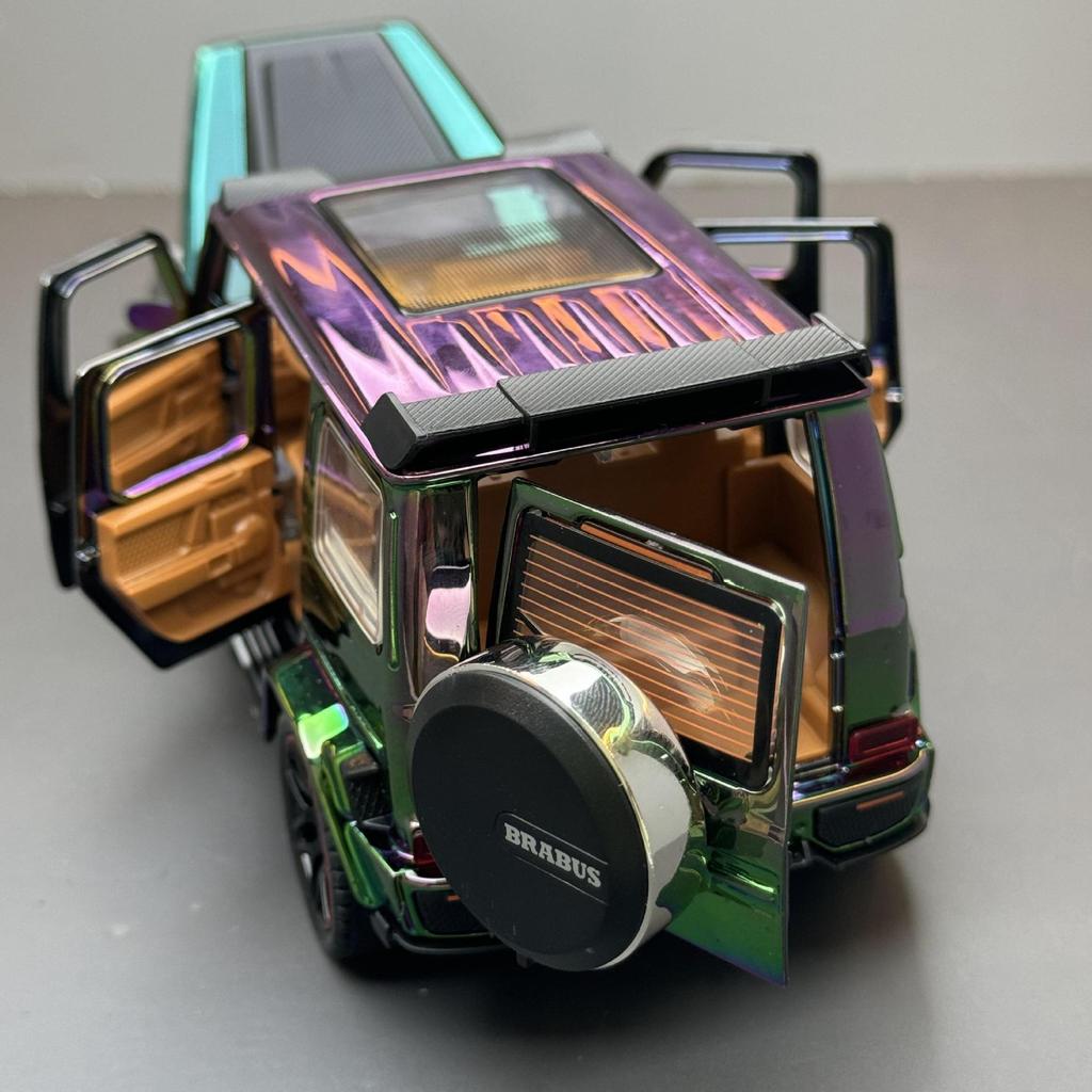 Simulation 1/32 Scale Benz G800 Electroplated Version Alloy Car Diecast Metal Model Home Interior Decoration Kid Gift Birthday Present
