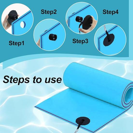 1 комплект плавучего водного коврика, комплект тросов для крепления, комплект люверсов для крепления плавучей кувшинки, предотвращающий дрейф, все пенопластовые водные коврики, надежный швартовый ремень