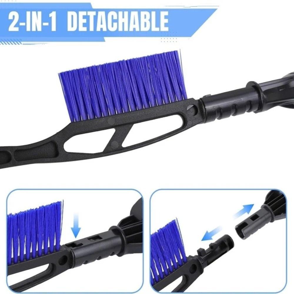 2 in 1 Car Snow Shovel Detachable Car Windows Snow Cleaner Portable Car Ice Scrape
