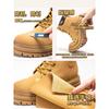 Kick Bad Big Yellow Boots Women's New Leather Short Boots Men's Fashion Mountaineering Couple Versatile Martin Boots