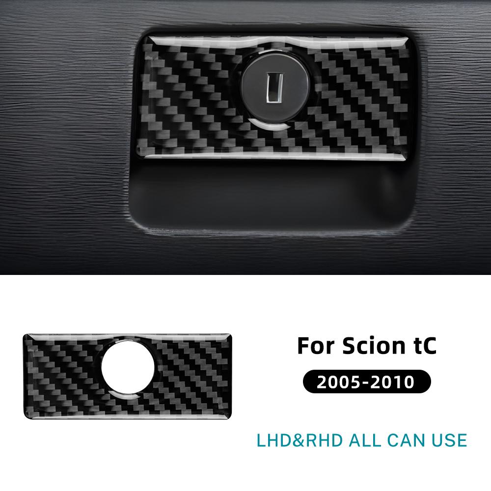 Для Scion tC 2005 2006 2007 2008 2009 2010 Настоящая мягкая наклейка из углеродного волокна LHD RHD Автомобиль Пассажирское отделение для перчаток Переключатель Внутренняя отделка