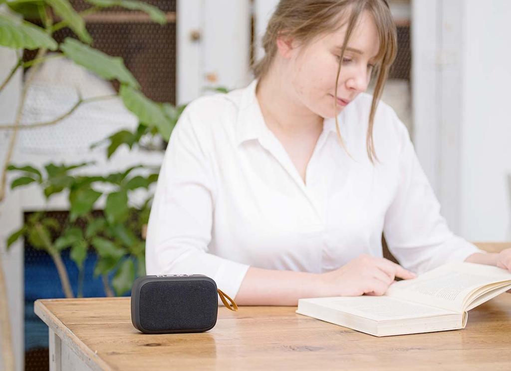 Беспроводная мини-колонка LITHON Audinsound с Bluetooth-зарядкой через USB, мини-колонка, маленькая компактная колонка с улучшенными басами, компактная SP-42 KABS-042B Размер…