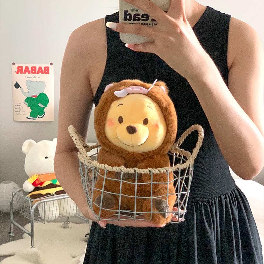 Пушистый медведь Винни-Пух превращается в плюшевую игрушку кабана, креативные мультяшные плюшевые игрушки в стиле аниме, милая кукла, подарок на день рождения для девочки