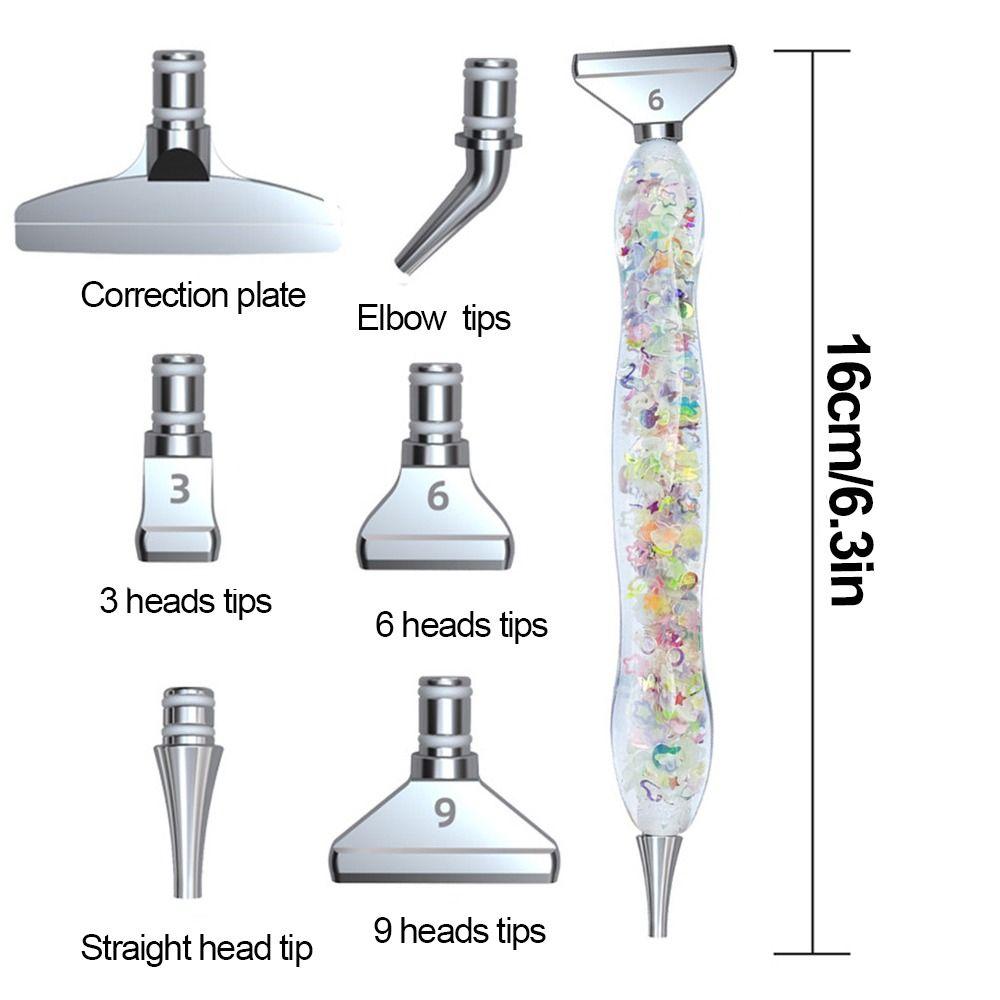 Ручка для выкладки алмазной мозаики, аксессуары для алмазной вышивки, ручки для алмазной живописи крестиком, светящаяся ручка для выкладки алмазов