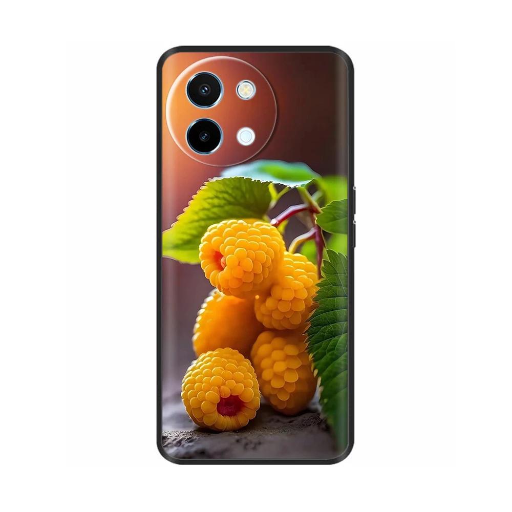 Чехол для телефона Vivo Y38 5G Милый Модный Чехол с Сердечками и Цветами Для Vivo Y18 Мягкий Силиконовый Бампер Чехол Для Vivo Y18E Чехлы Оболочки