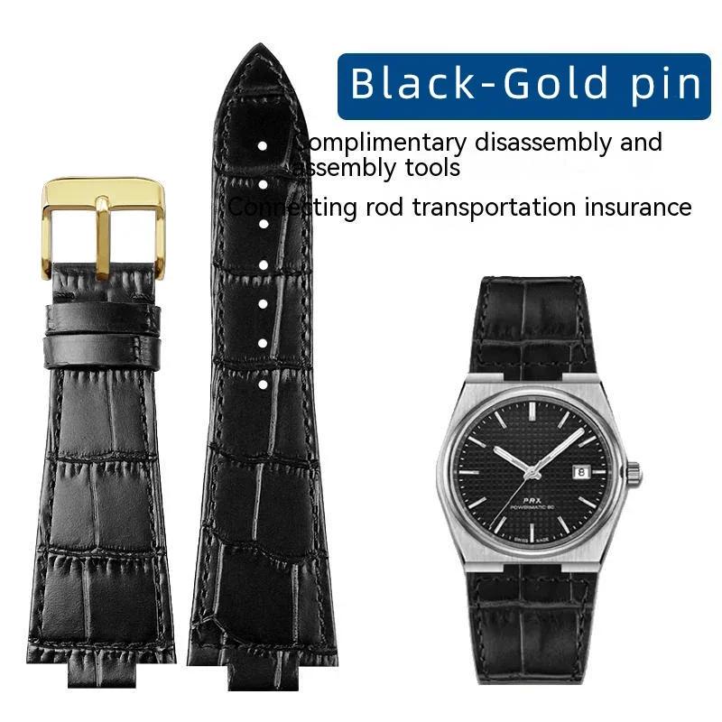 Оригинальный кожаный ремешок для часов Tissot 1853 Prx Series Super Player T137.410 T137407 Ремешок для часов Изогнутый интерфейс 12 мм