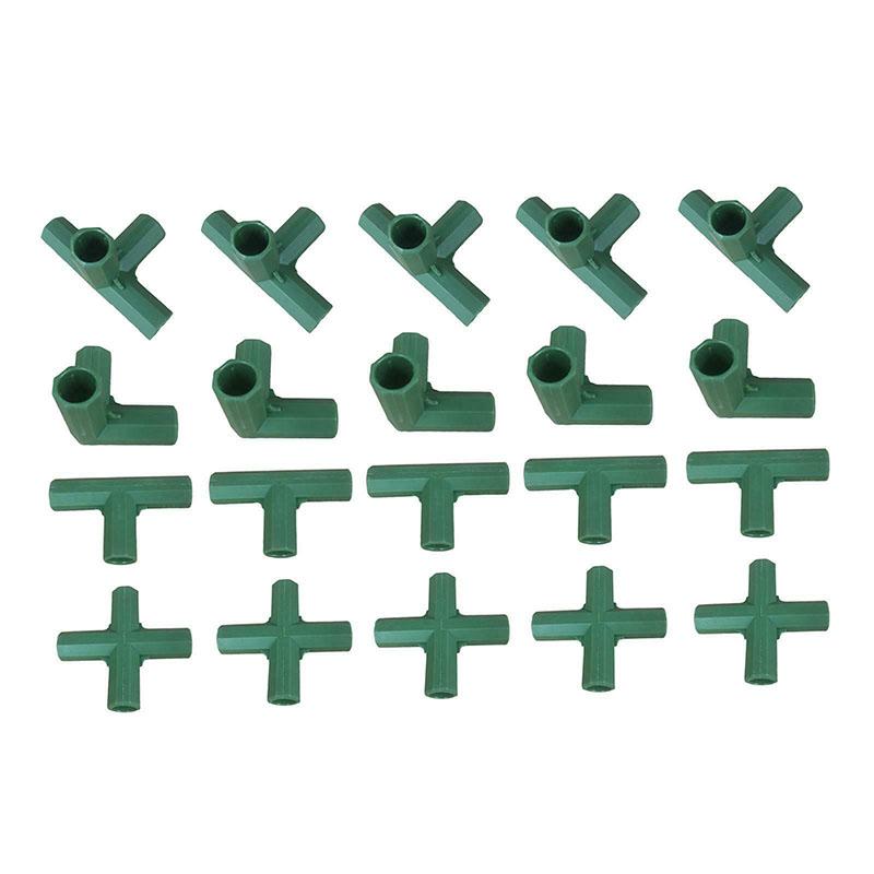 8pcs 11mm Plastic Garden Plant Awning Joints Connector Frame Greenhouse Bracket Parts