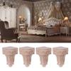 4 Pcs Table Legs, Sofa Beds, Carved Wooden Furniture, Replaceable Fittings, Durable Load-bearing Capacity