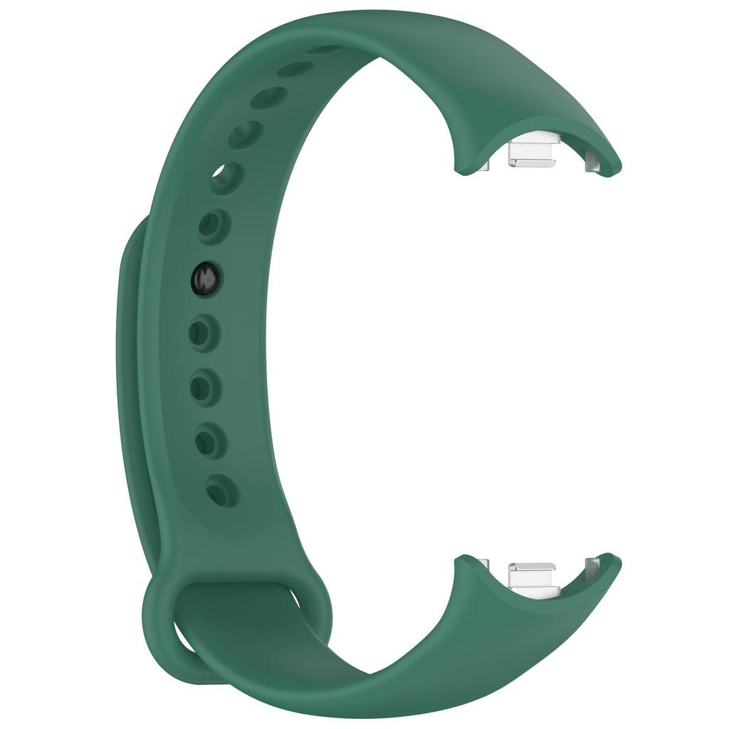 Совместимый ремешок для Xiaomi Mi Band 9 и 8 NFC Smart Sports Wristband - силиконовый металлический интерфейс