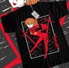 Футболка Аска Neon Genenesis Evangelion Японская Вайфу Девушка Аниме Футболка Все Размеры