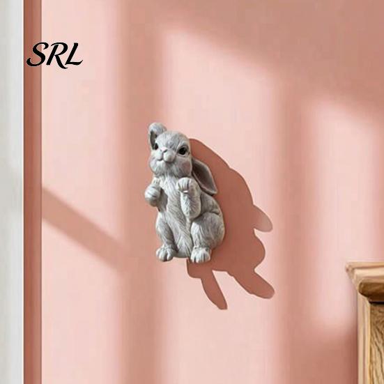 Cute Rabbit Adhesive Hooks Easter Cartoon Sticky Hook, Resin Wall Hanger, Heavy Duty for Bags Bunny Decorative Storage Hook Towels Keys And