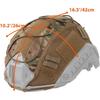 Tactical Helmet Cover Camo Cloth Cover for Airsoft Fast Helmet with Velcro, Nylon Loops & Shock Cord for Military-Without Helmet