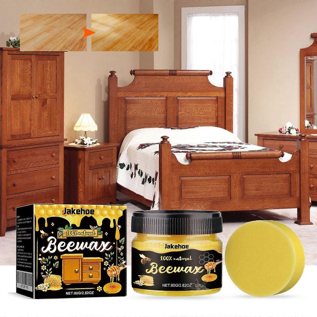 Natural Beeswax, Wood Floor Polishing And Brightening Care Wax Wood Furniture Decontamination Cleaning Wax