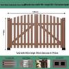 Retractable Anti-Corrosion Wooden Garden and Yard Gate