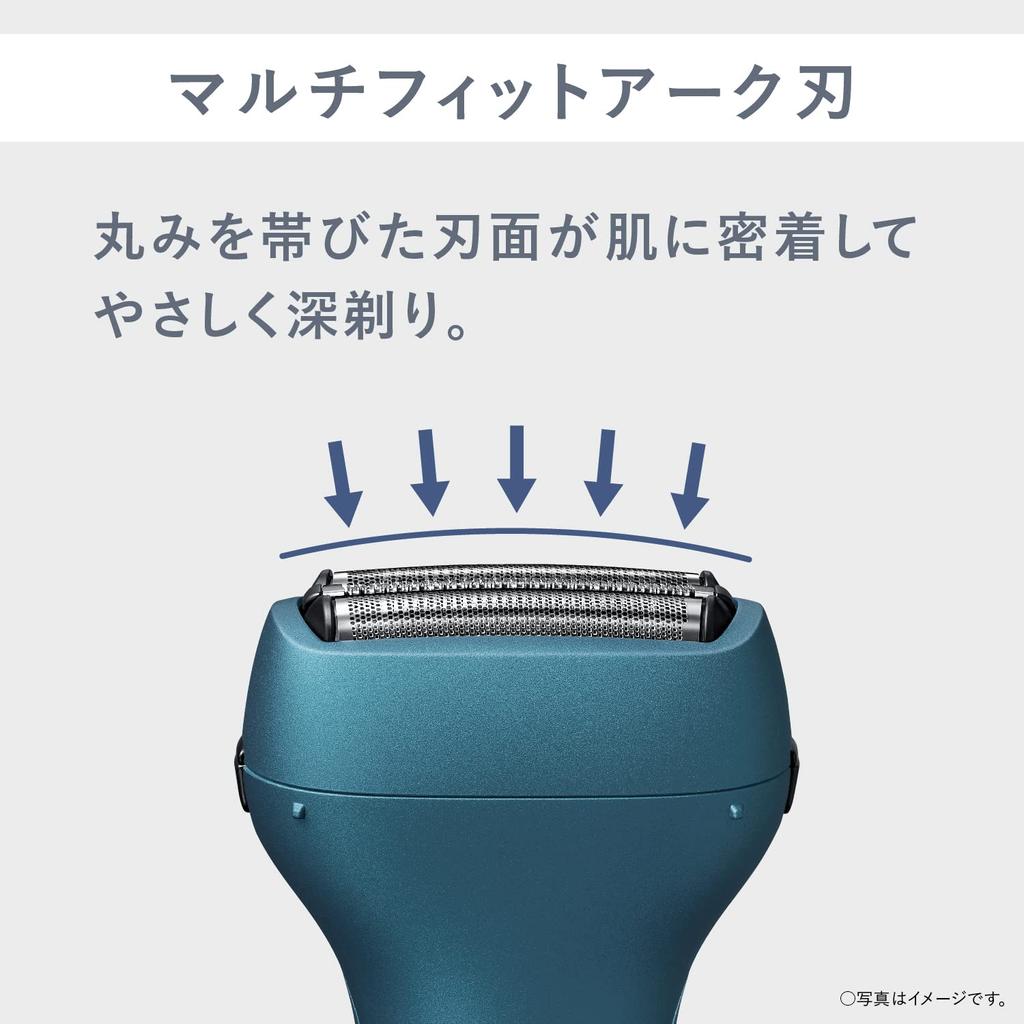 Panasonic Shaver 3 Blades with Trimmer USB Charging Model Rapid Charging Blue Men's ES-RT4AU-A