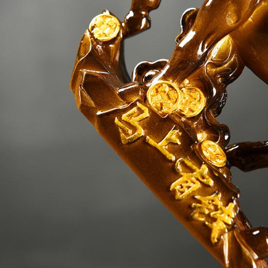 Лошадь Чай Pet Скульптура Смола Цветоизменяющий Лошадь Украшение Высокотемпературный Денежный Символ База