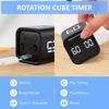 Rotation Timing Pomodoro Timer 5/10/30/60min Alarm Clock New Digital Cube Timer  for Kids Studying