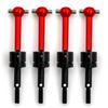 4Pack Metal Universal CVD Drive Shaft Dogbone Joint Replacement for Tamiya TT01 TT02 1/10 Remote Control Car
