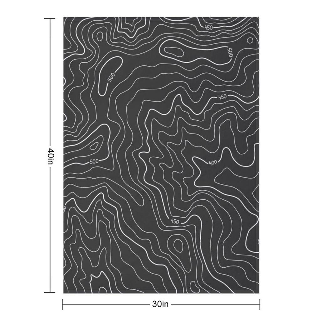 Topography Throw Blanket warm winter Fashion Sofas Stuffeds Warm Blankets