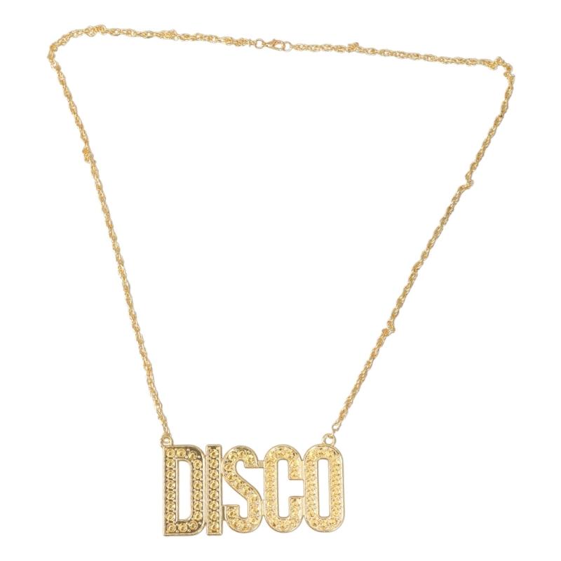 Набор из 3 мужских аксессуаров для костюма в стиле диско 70-х: Ожерелье, Усы, Солнцезащитные очки, Очки в стиле хиппи для тематической вечеринки в стиле диско