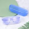 Blue Transparent Glasses Case Plastic Box Flat Mirror Myopia Glasses Storage Box