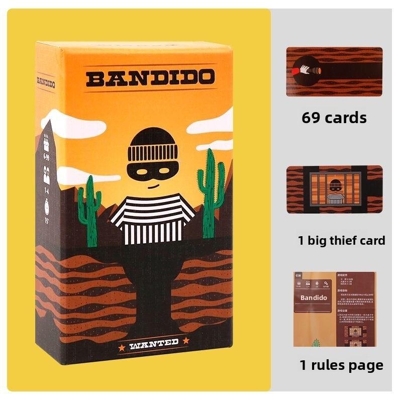 Кооперативная карточная игра Bandido для семьи и друзей Внутренние развлечения