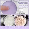 Lavender Matte Powder with Puff Oil Control Natural Long Lasting Shine-Free Women Girls Makeup Face Conceal Pressed Setting Powder