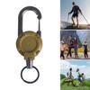 2 шт. прочный выдвижной брелок для ключей держатель значка многофункциональный инструмент карабин зажим ключи значки тактическая катушка удостоверения личности с выдвижным шнуром