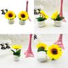 Artificial Small Sunflower Plant Potted Plant Bonsai For Home Decor Flower