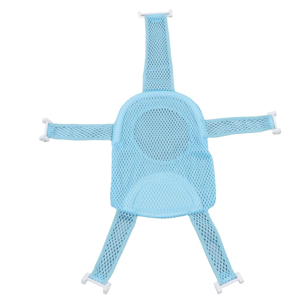 Five Corner Bath Seat Support Net Skid Proof Adjustable Universal Breathable Mesh Soft Headrest