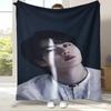 Ким Сок Джин Kpop B-BTS Фланелевое одеяло, Ультрамягкое теплое плюшевое покрывало для дома, спальни, кровати, дивана, офиса, кемпинга, пикника, подарок