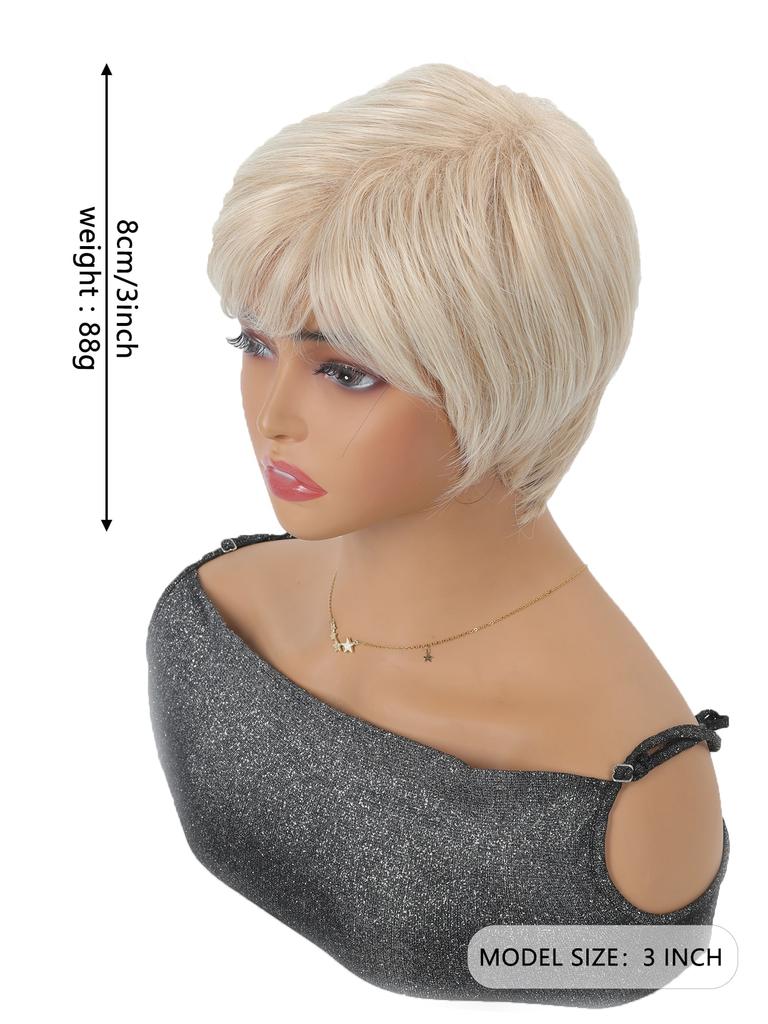 Элегантные женские светло-золотистые короткие прямые волосы стимулируют воздухопроницаемость и термостойкую внутреннюю сетку, подходящую для повседневного ношения.