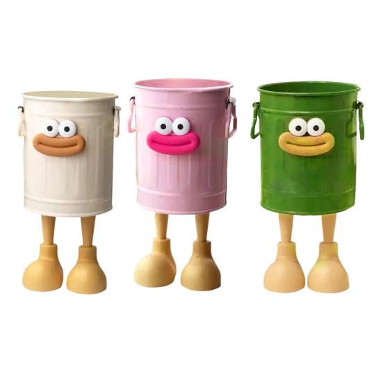 Инс Высокоценный Мультяшный Персональный Держатель для Ручек Студенческий Настольный Офисный Большая Вместимость Милый Простой Ретро Ведро для Хранения