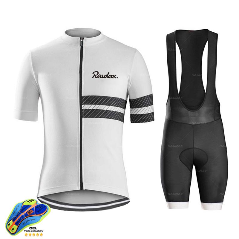Raudax Велосипедная одежда 2025 Красный цвет Ropa Ciclismo Hombre Велосипедная майка с коротким рукавом Комплект Униформа для горного велосипеда Maillot Ciclismo