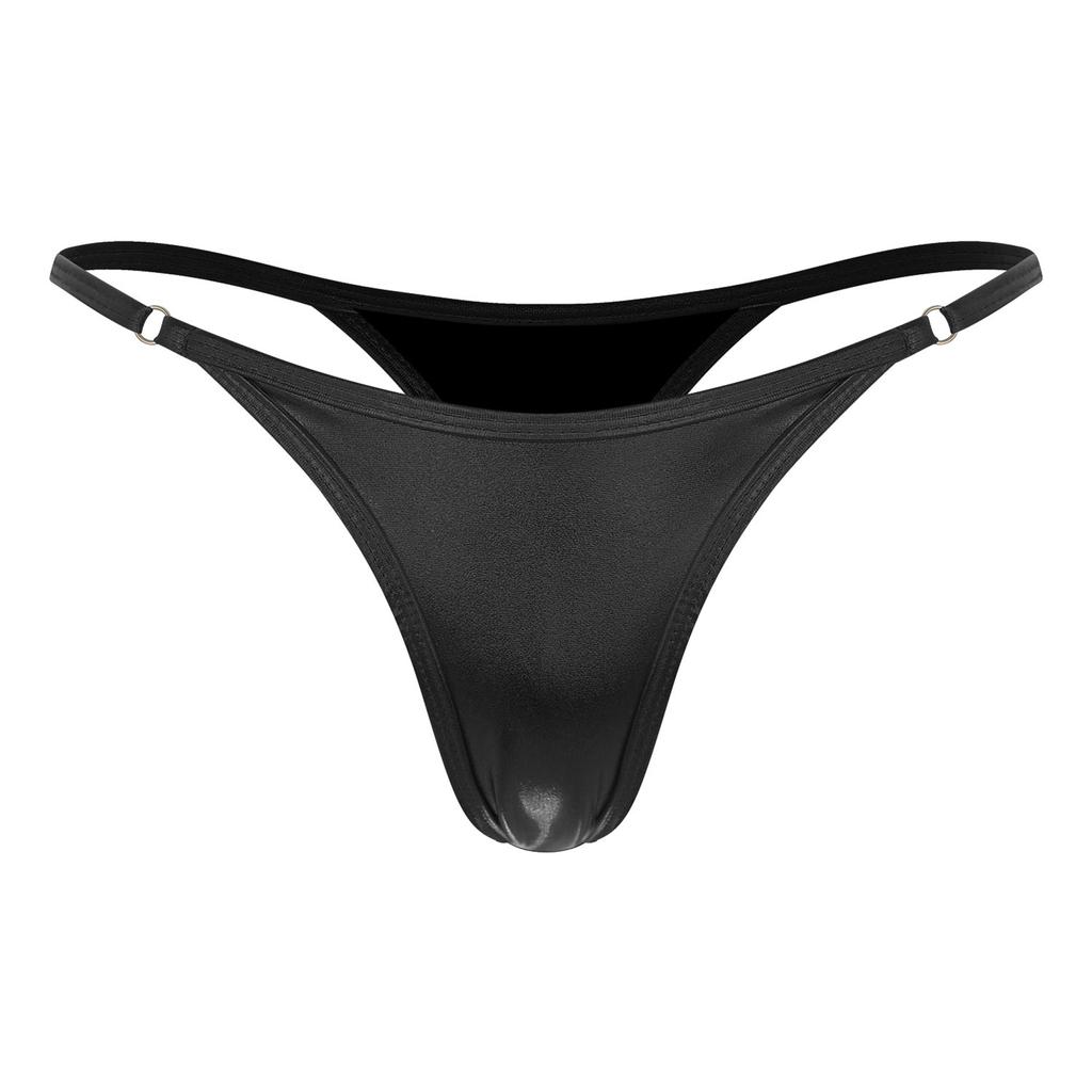 Womens Metallic G-String Thongs Low Rise Micro Briefs Sexy Lingerie Underwear