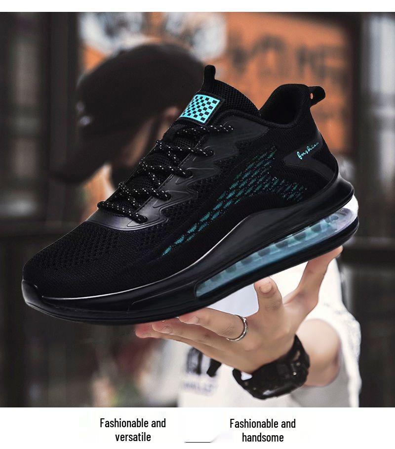 Men's Air Cushion Running Shoes - Spring/Autumn Breathable Soft Sole Casual Sports Sneakers