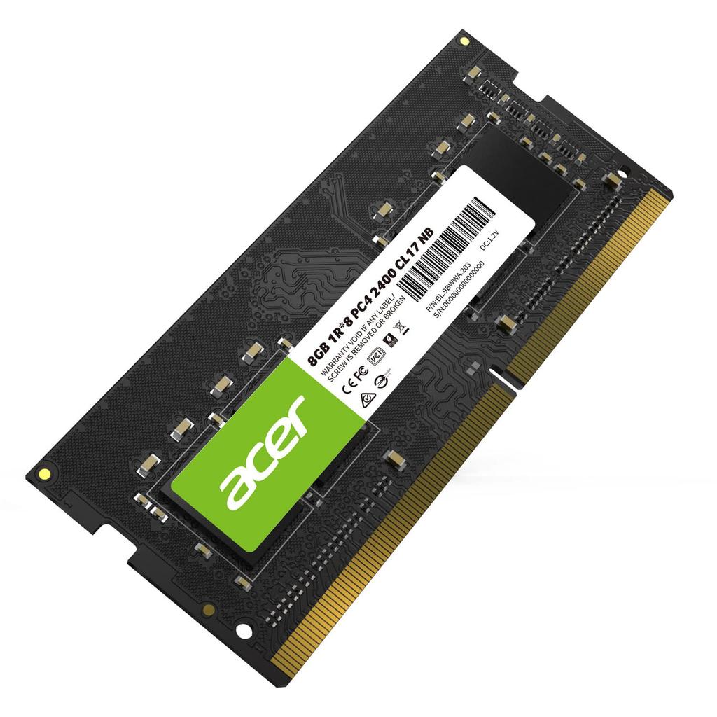 Память для ноутбука Acer 8 ГБ DDR4 DRAM SODIMM Официальный дистрибьютор Продукт PC4-19200 (DDR4-2400) SD100-8GB-2400-1R8