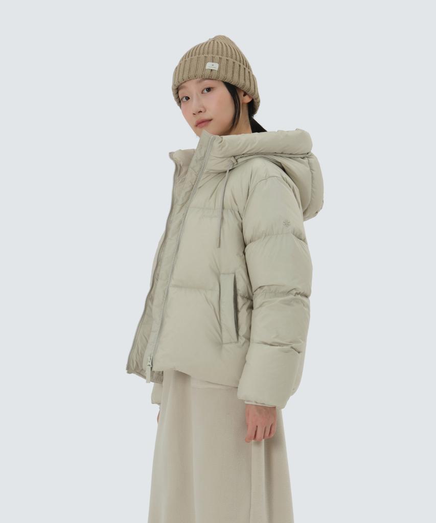 Snowpeak Apparel Pupina Women'S Hooded Heavy Down Jacket (S25Wwfdj21) Pastel Olive