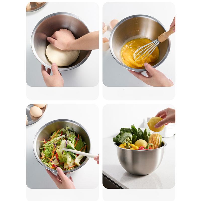 Раковина из нержавеющей стали, углубленное кухонное приспособление для взбивания, ванна для смешивания и приготовления пасты, салата, мытья овощей, ванна для слива масла