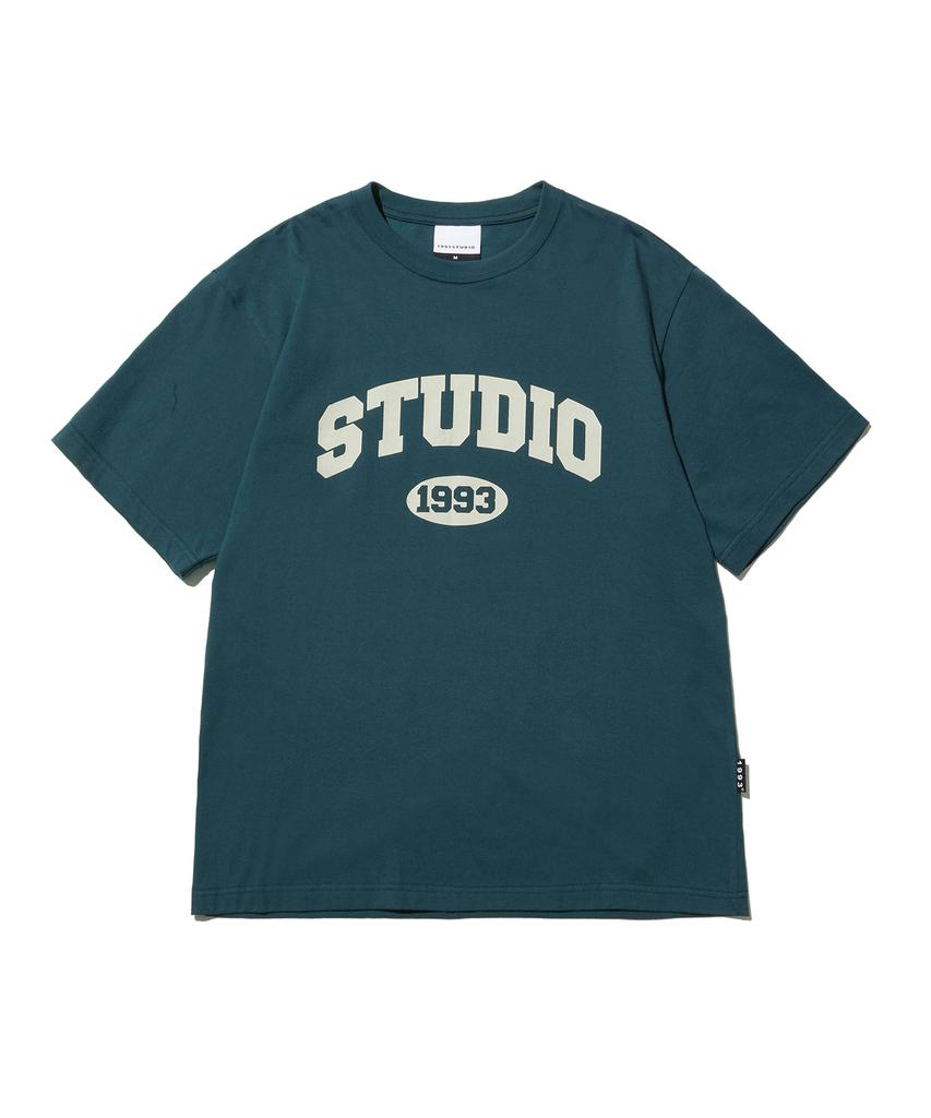 Футболка с логотипом 1993STUDIO_Зеленый