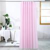 PEVA Waterproof Shower Curtain Mildew Bathroom Solid Curtain Wave Window Tulle Home Luxury with Hooks  Heavy S Fold Wavy Shower