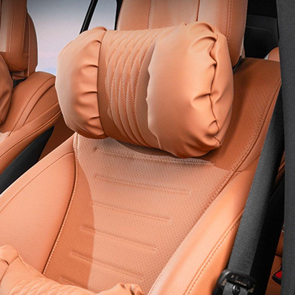 Cotton Filling Car Headrest Cushion Soft Breathable Car Seat Pillow Travel Use