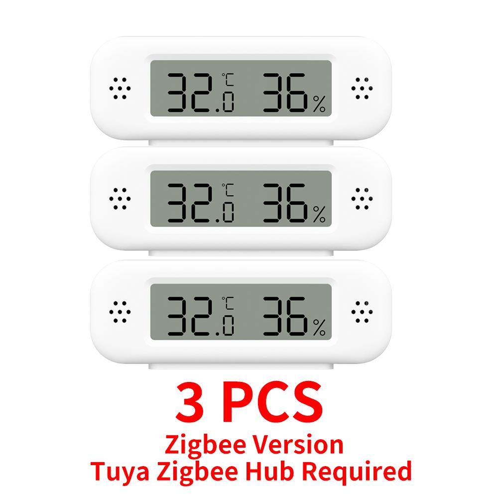 Tuya Zigbee 3.0 Temperature Humidity Sensor APP Remote Control Thermometer Hygrometer Work With SmartLife Alexa Zigbee2Mqtt ZHA