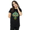 DC Comics Womens/Ladies Aquaman The Trench Crest Cotton Boyfriend T-Shirt