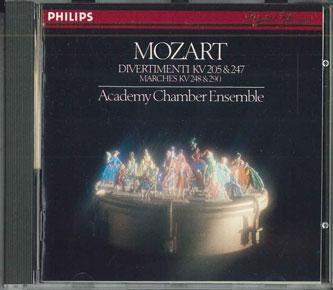 CD АКАДЕМИЧЕСКИЙ КАМЕРНЫЙ АНСАМБЛЬ - Моцарт Дивертисменты Kv205&247 32CD427 PHONOGRAM Япония Оби Классика Б/У