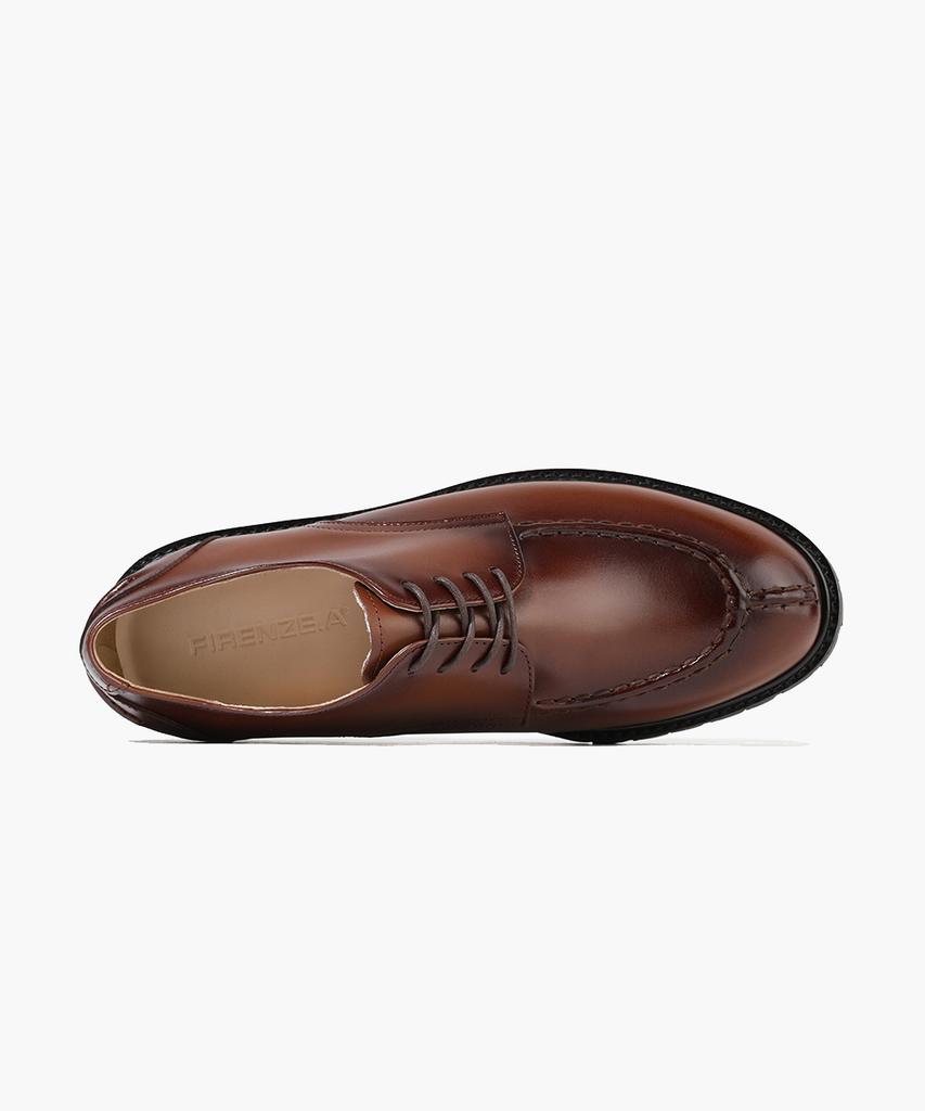 Firenze Atelier [Vibram] Classic Y-Tip Commando Sole Derby 6003 [Wine Brown]
