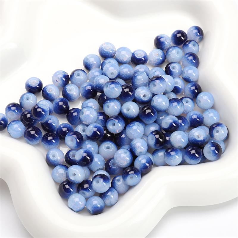 8/10 мм 20-30 шт./пакет Стеклянные бусины DIY Браслет Ожерелье Серьги Ювелирные изделия Аксессуары